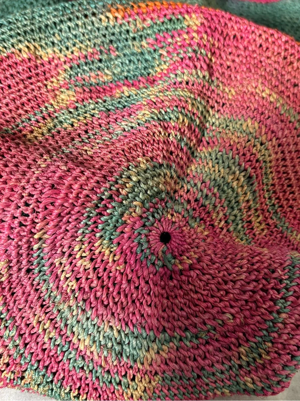 Handwoven Boho Market Tote Bag Striped Artisan Woven Shoulder Bag Oversized